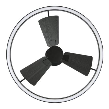 Lucci Air 516124 - Ventilateur de plafond à intensité variable CESSNA LED/36W/230V 3000/4000/5000K noir + télécommande