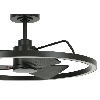 Lucci Air 516124 - Ventilateur de plafond à intensité variable CESSNA LED/36W/230V 3000/4000/5000K noir + télécommande