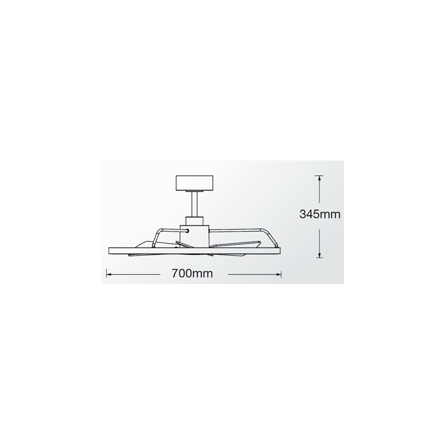 Lucci Air 516124 - Ventilateur de plafond à intensité variable CESSNA LED/36W/230V 3000/4000/5000K noir + télécommande