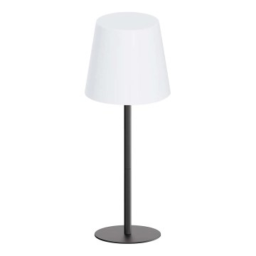 LUCIA dimbare RGBW LED-buitentafellamp met aanraakbediening, LED/2W/5V, 1800/2700/6500K, 3600 mAh, IP44, zwart