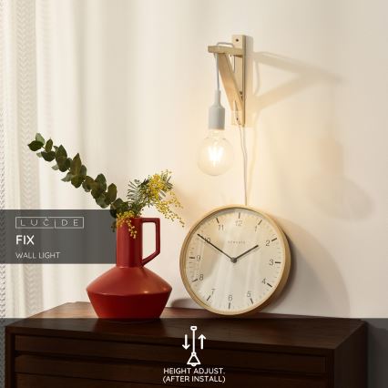 Lucide 08208/01/31 - Wand Lamp FIX WALL 1xE27/60W/230V wit