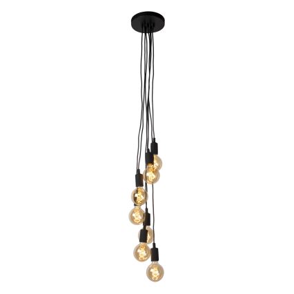 Lucide 08408/07/30 - Hanglamp aan een koord FIX MULTIPLE 7xE27/60W/230V