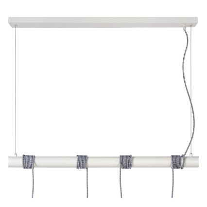 Lucide 08425/04/31 - Hanglamp aan koord JAIME 4xE27/60W/220V wit