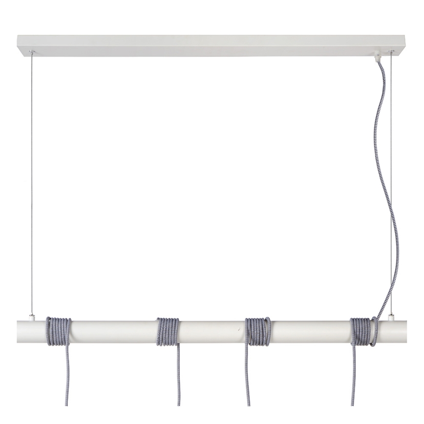 Lucide 08425/04/31 - Hanglamp aan koord JAIME 4xE27/60W/220V wit