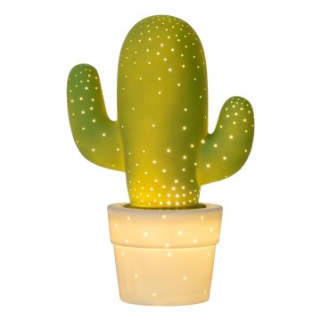 Lucide 13513/01/33 - Tafellamp CACTUS 1xE14/25W/230V groen