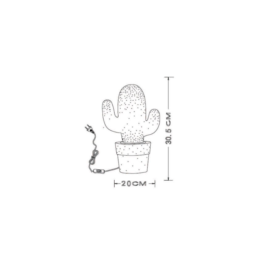 Lucide 13513/01/33 - Tafellamp CACTUS 1xE14/25W/230V groen