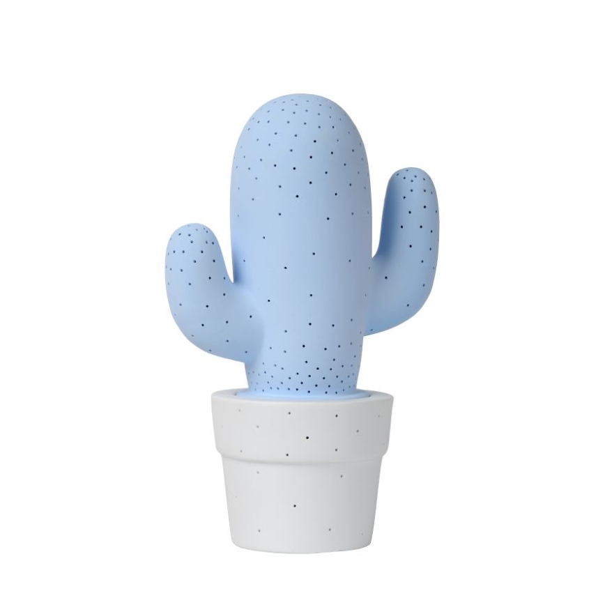 Lucide 13513/01/68 - Tafellamp CACTUS 1xE14/40W/230V blauw