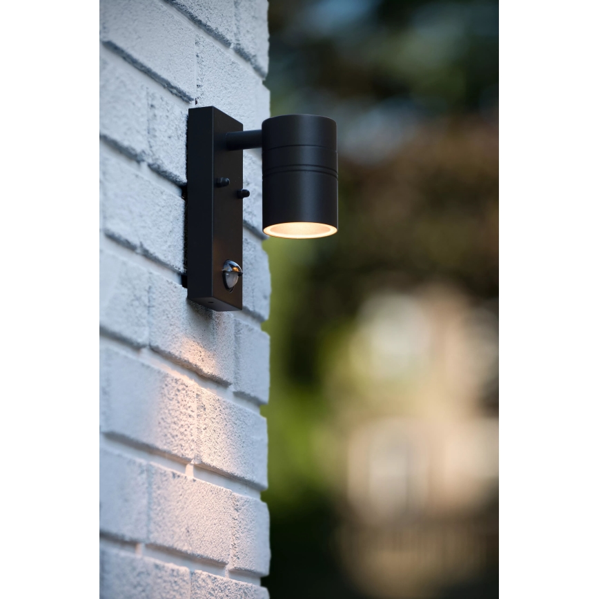 Lucide 14866/05/30 - Luminaire LED extérieur avec détecteur ARNE-LED 1xGU10/5W/230V