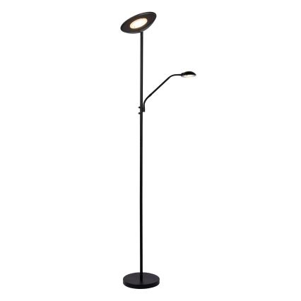 Lucide 19791/24/30 - Lampadaire à intensité variable ZENITH LED/20W + LED/4W/230V noir
