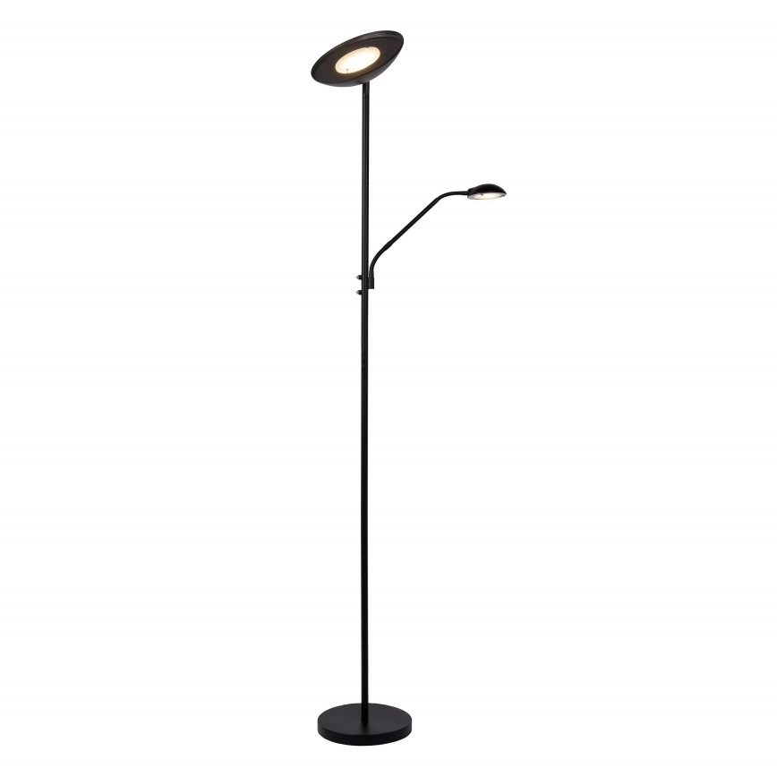 Lucide 19791/24/30 - Lampadaire à intensité variable ZENITH LED/20W + LED/4W/230V noir