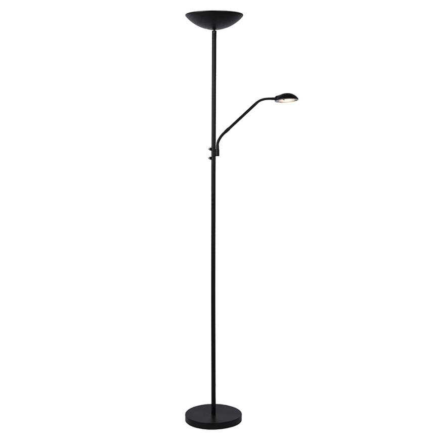 Lucide 19791/24/30 - Lampadaire à intensité variable ZENITH LED/20W + LED/4W/230V noir