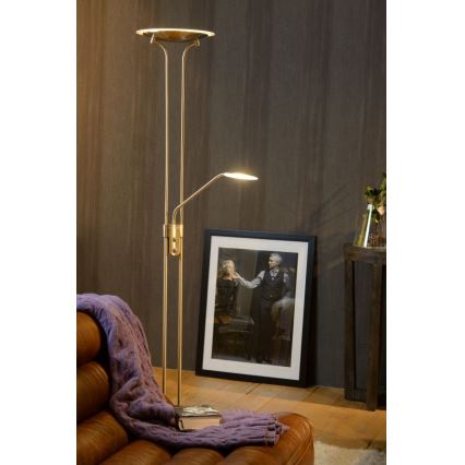 Lucide 19792/24/12 - Lampadaire LED à intensité modulable CHAMPION 1xLED/20W+1xLED/4W