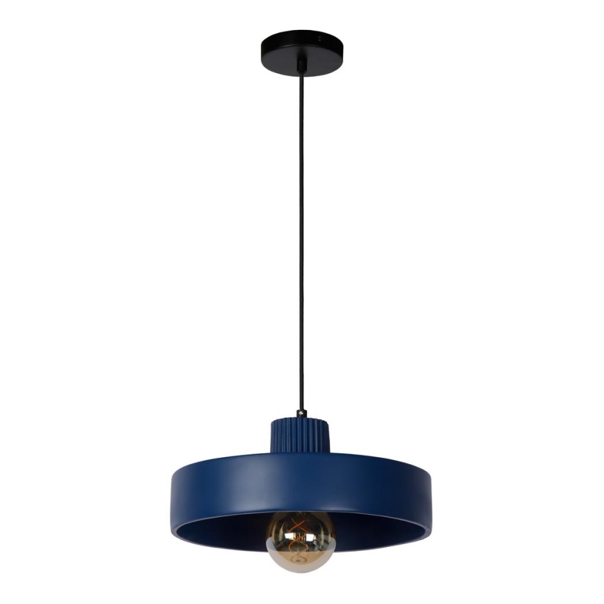 Lucide 20419/35/35 - Hanglamp aan een koord OPHELIA 1xE27/40W/230V d. 35 cm blauw
