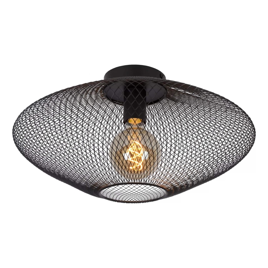 Lucide 21123/45/30 - Plafonnier MESH 1xE27/40W/230V noir