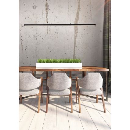 Lucide 23461/34/30 – Dimbare LED Hanglamp aan een koord SIGMA LED/34W/230V Zwart