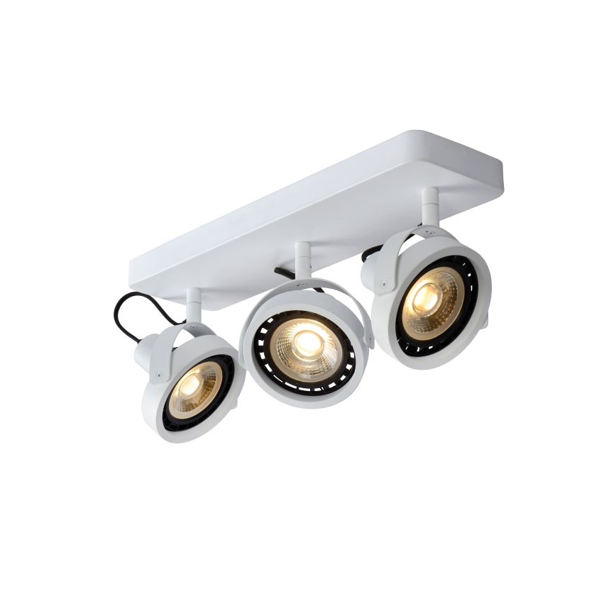 Lucide 31931/36/31 – Dimbare LED Spots TALA 3×GU10/12W/230V Wit