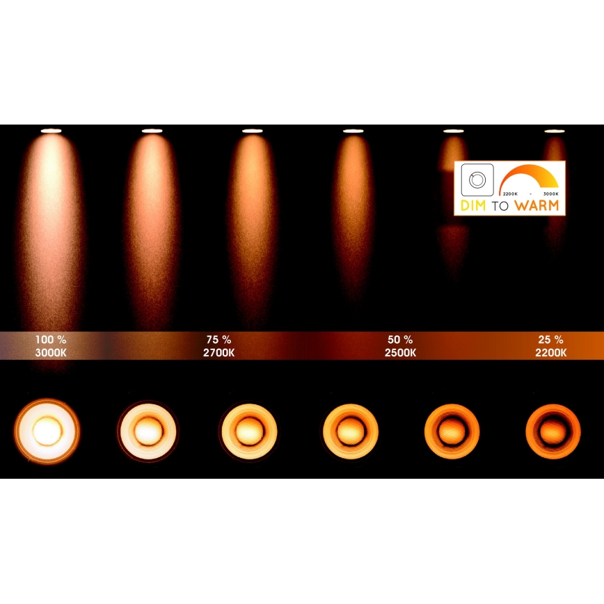 Lucide 31931/36/31 – Dimbare LED Spots TALA 3×GU10/12W/230V Wit