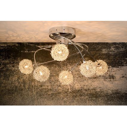 Lucide 31965/26/11 - Plafonnier RHEA 6xG4/20W/230V