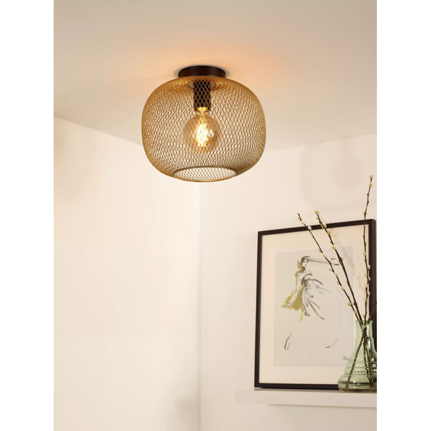 Lucide 45185/30/02 - Plafond Lamp MESH 1xE27/40W/230V messing
