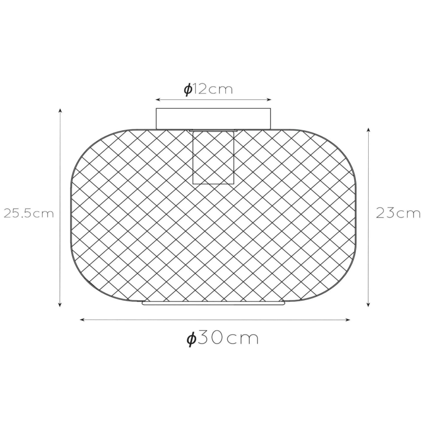 Lucide 45185/30/02 - Plafond Lamp MESH 1xE27/40W/230V messing