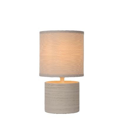 Lucide 47502/81/38 - Tafellamp GREASBY 1xE14/40W/230V crème