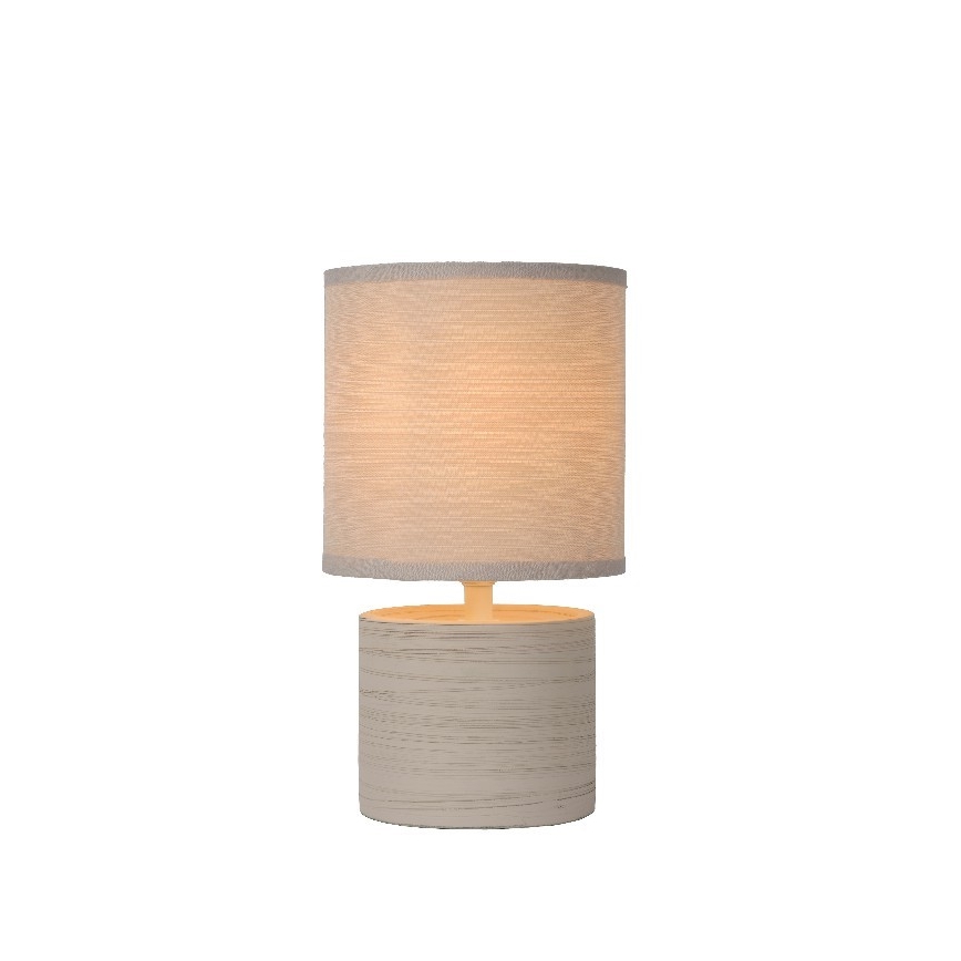Lucide 47502/81/38 - Tafellamp GREASBY 1xE14/40W/230V crème