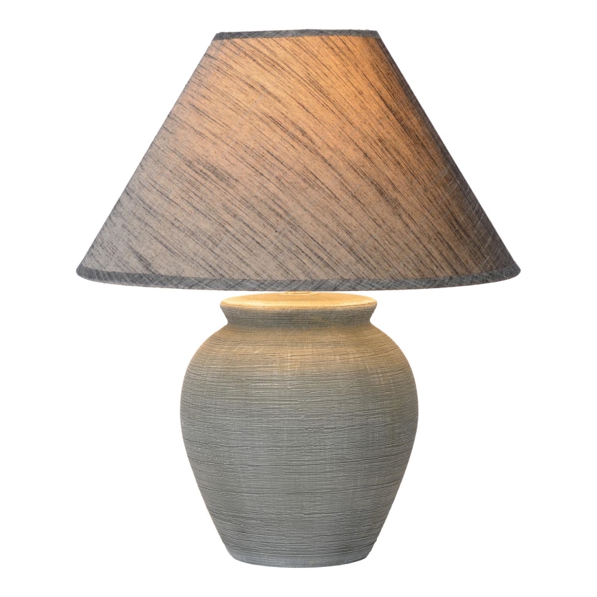 Lucide 47507/81/36 - Lampe de table RAMZI 1xE27/60W/230V gris