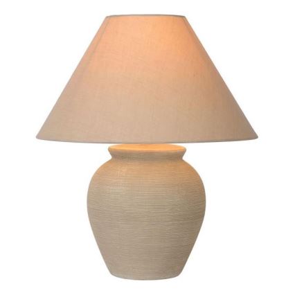 Lucide 47507/81/38 - Tafellamp RAMZI 1xE27/60W/230V beige