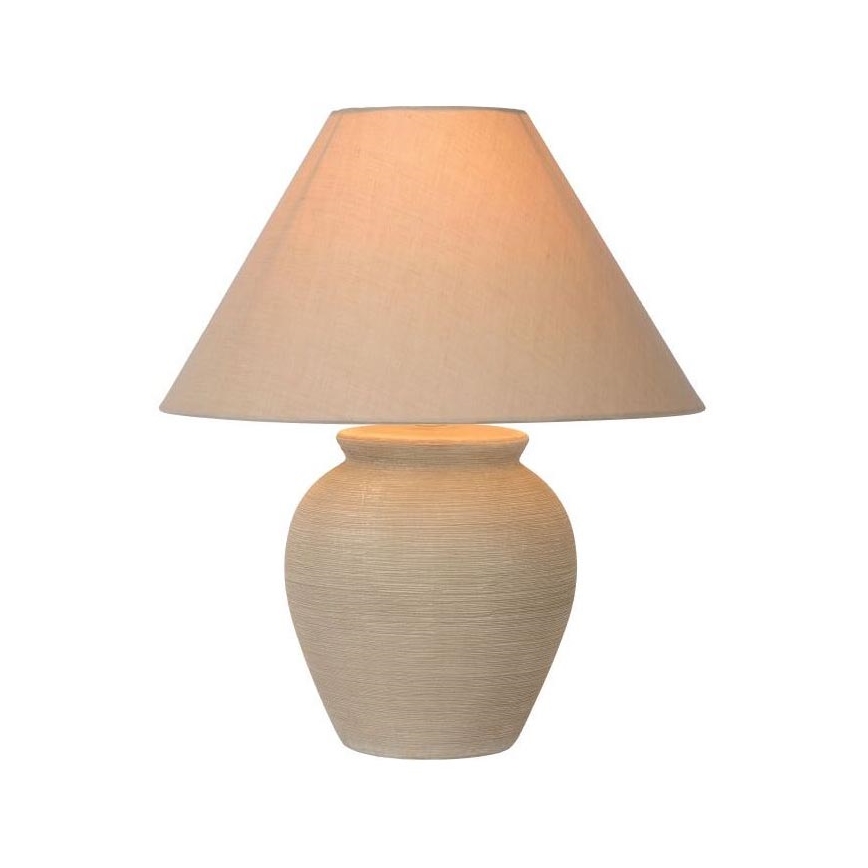 Lucide 47507/81/38 - Tafellamp RAMZI 1xE27/60W/230V beige