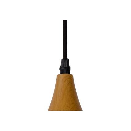 Lucide 76360/01/72 - Hanglamp WOODY 1xE27/60W/230V 42 cm