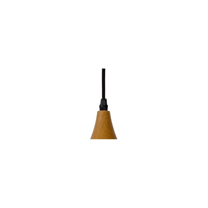 paneel ademen staal Lucide 76360/01/72 - Hanglamp WOODY 1xE27/60W/230V 42 cm | Lumimania