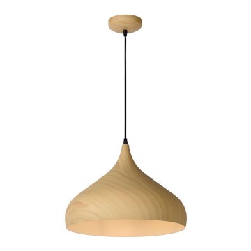Lucide 76360/01/76 - Suspension WOODY 1xE27/60W/230V 42 cm