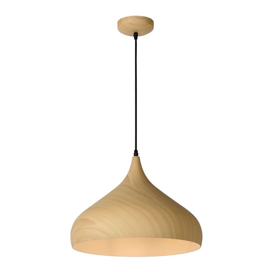 Lucide 76360/01/76 - Suspension WOODY 1xE27/60W/230V 42 cm