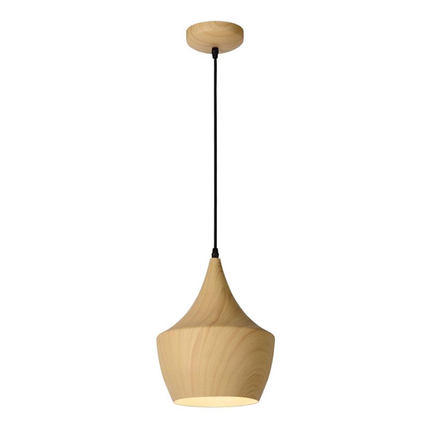 Lucide 76362/01/76 - Hanglamp WOODY 1xE27/60W/230V 24 cm