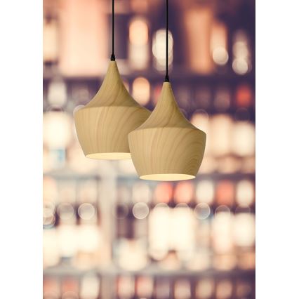 Lucide 76362/01/76 - Hanglamp WOODY 1xE27/60W/230V 24 cm