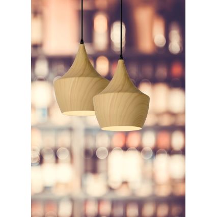 Lucide 76362/01/76 - Hanglamp WOODY 1xE27/60W/230V 24 cm