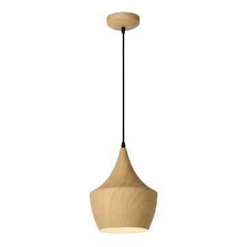Lucide 76362/01/76 - Suspension WOODY 1xE27/60W/230V 24 cm