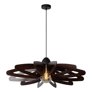 Lucide 77483/76/30 - Suspension filaire ZIDANE 1xE27/15W/230V marron/noire