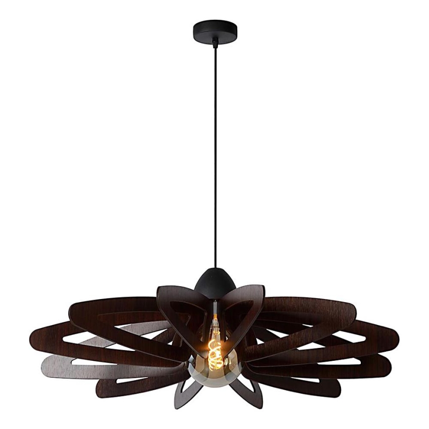 Lucide 77483/76/30 - Suspension filaire ZIDANE 1xE27/15W/230V marron/noire