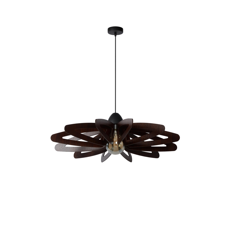 Lucide 77483/76/30 - Suspension filaire ZIDANE 1xE27/15W/230V marron/noire