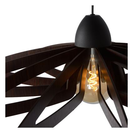 Lucide 77483/76/30 - Suspension filaire ZIDANE 1xE27/15W/230V marron/noire