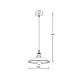 Lucide 78310/32/31 - Hanglamp BISTRO 1xE27/60W/230V wit