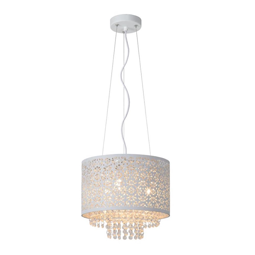 Lucide 78376/31/31 - Hanglamp RAKA 3xG9/42W/230V wit 31 cm