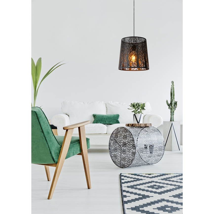 Lucide 78481/35/30 - Lustre avec fil GARELL 1xE27/60W/230V noir