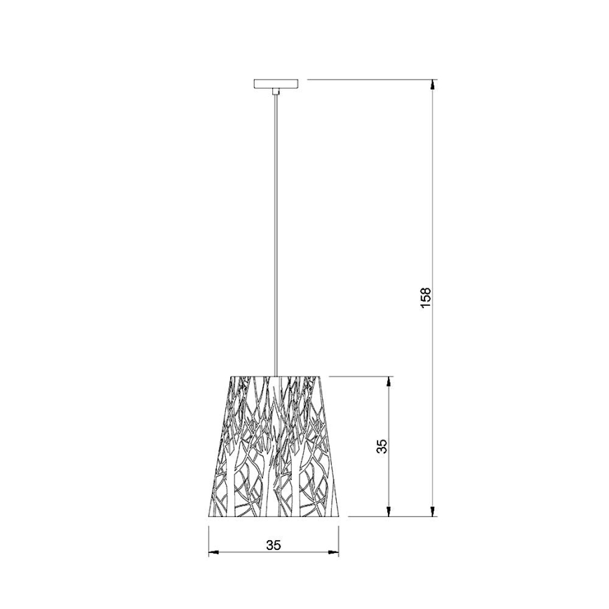 Lucide 78481/35/30 - Lustre avec fil GARELL 1xE27/60W/230V noir