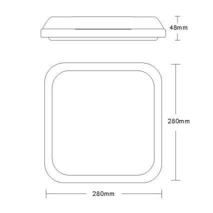 Lucide 79193/24/31 - LED Badkamerlamp TISIS LED/24W/230V IP54