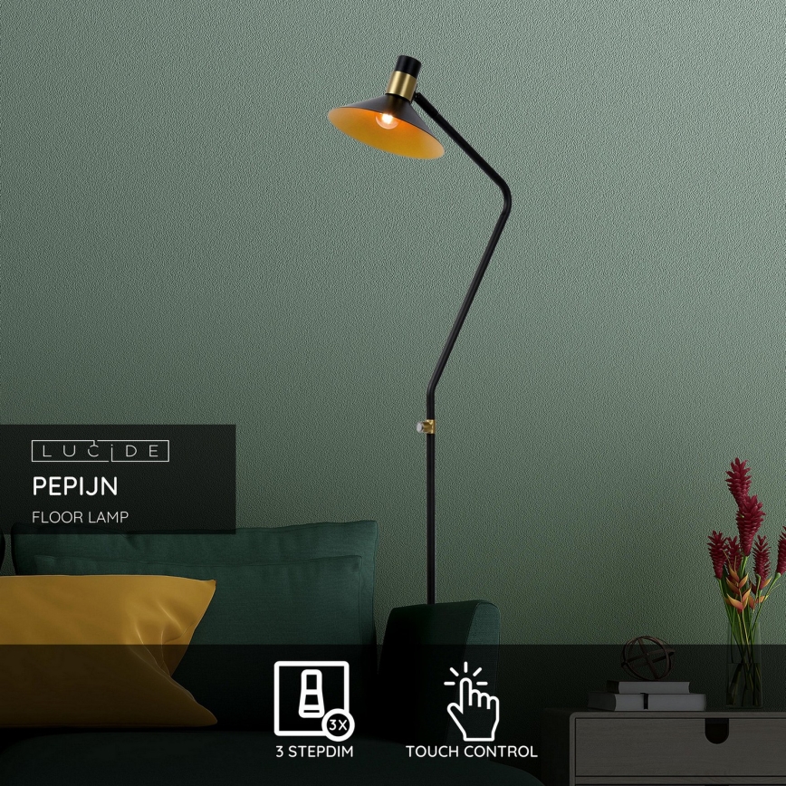 Lucide - Dimbare vloerlamp PEPIJN 1x E14 / 40W / 230V