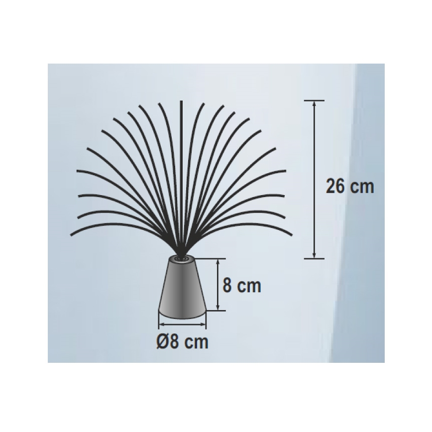 Lumière décorative LED RVB 3xLED/3xAA