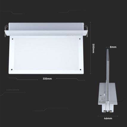 Lumière d'urgence EMERGENCY EXIT SAMSUNG CHIP LED/2W/230V 6000K