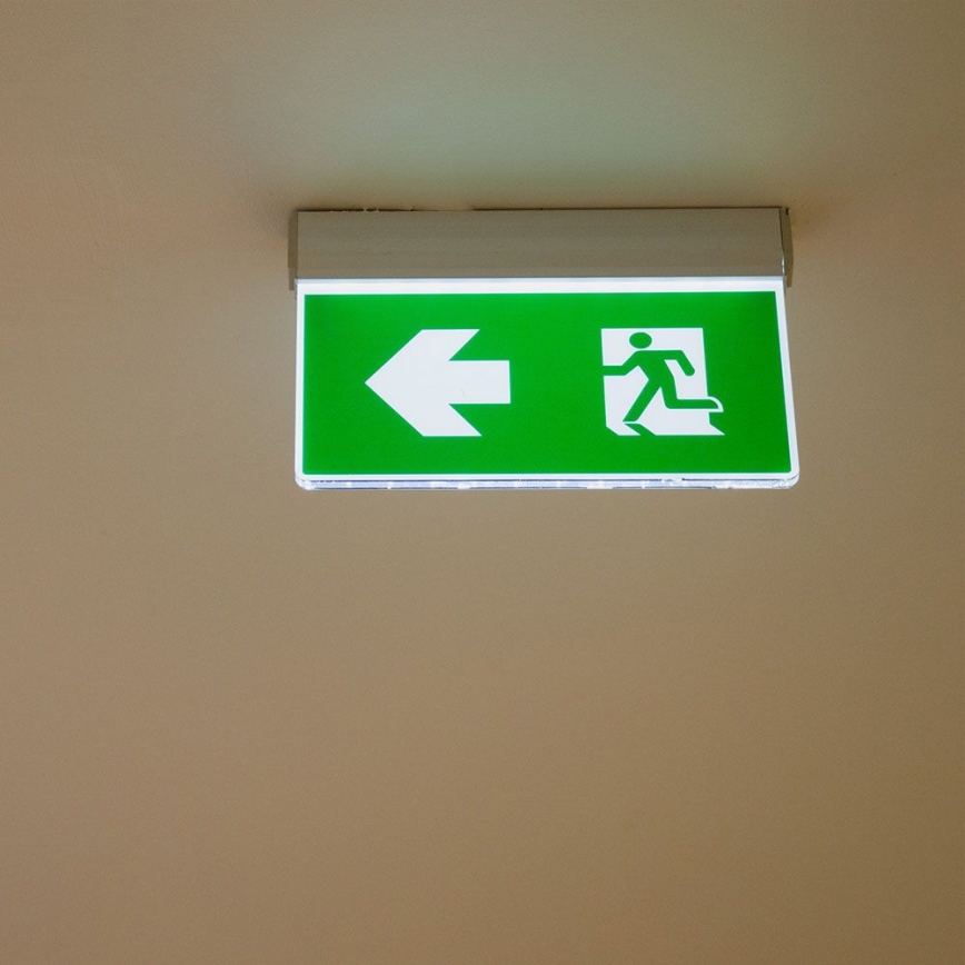 Lumière d'urgence EMERGENCY EXIT SAMSUNG CHIP LED/2W/230V 6000K